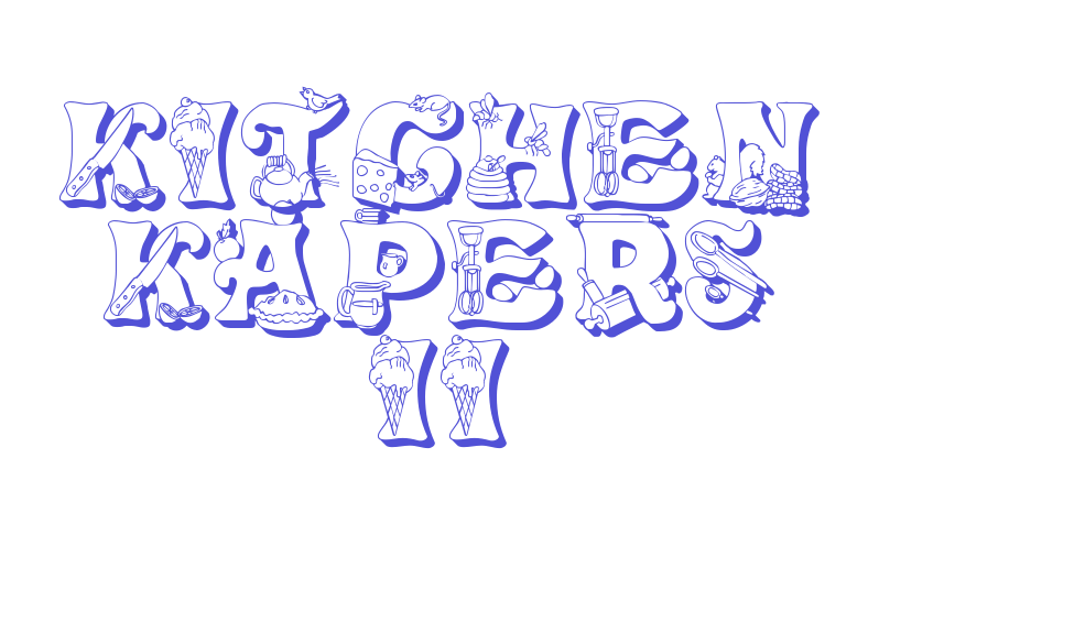 Kitchen Kapers II-font-download