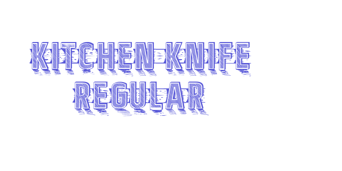 Kitchen Knife Regular Font Download