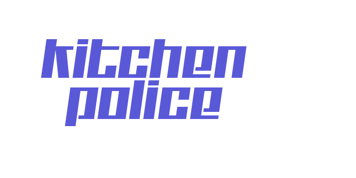 Kitchen police Font Download