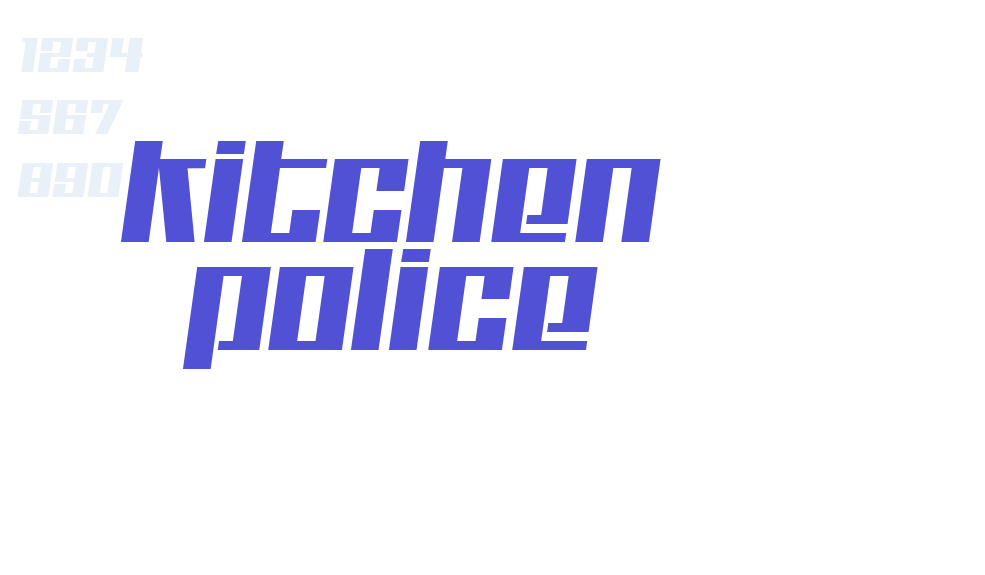 Kitchen police-font-download