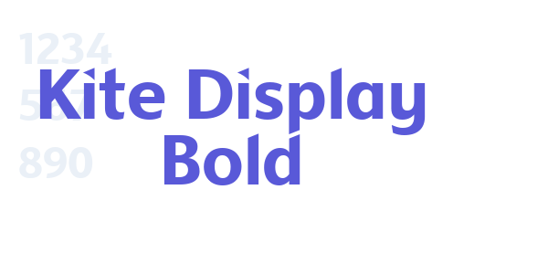 Kite Display Bold font free