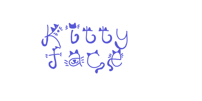 Kitty face Font Download