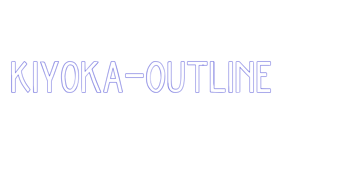 Kiyoka-Outline Font Download