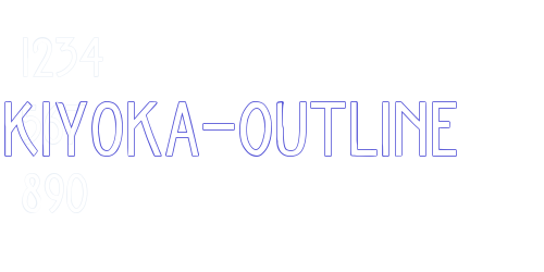 Kiyoka-Outline-font-download