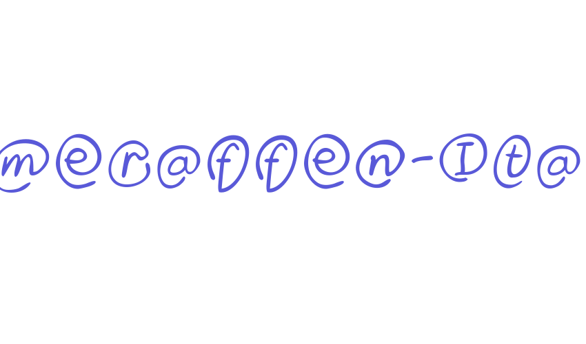 Klammeraffen-Italic Font Download