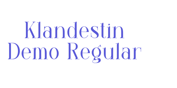 Klandestin Demo Regular font