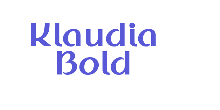 Klaudia Bold Font