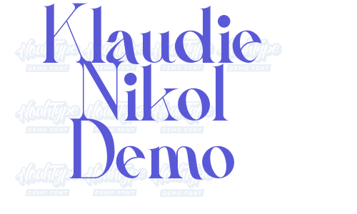 Klaudie Nikol Demo Font Download