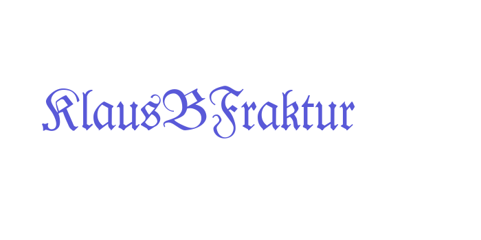 KlausBFraktur Font Download