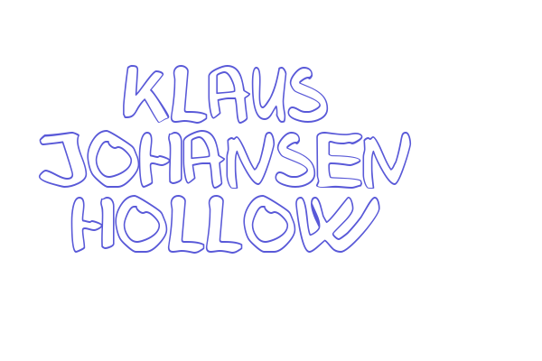 Klaus Johansen hollow Font