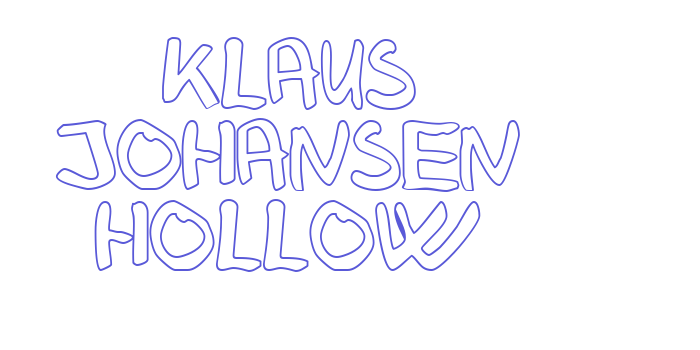 Klaus Johansen hollow Font Download