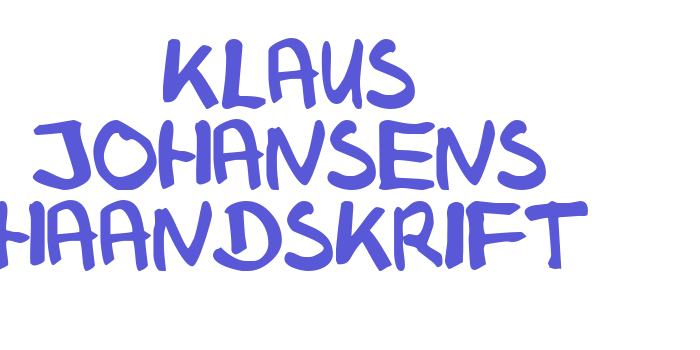 Klaus Johansens haandskrift Font Download