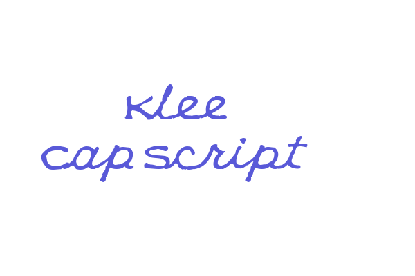 Klee CapScript Font