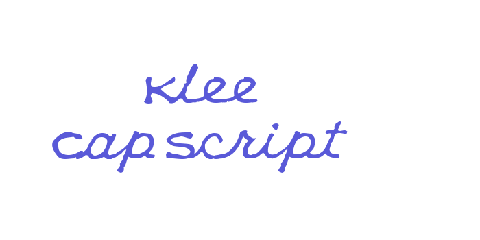 Klee CapScript Font Download