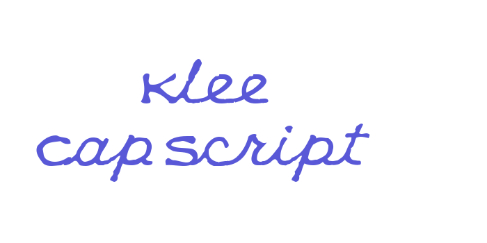 Klee CapScript Font