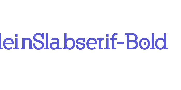 KleinSlabserif-Bold Font Download