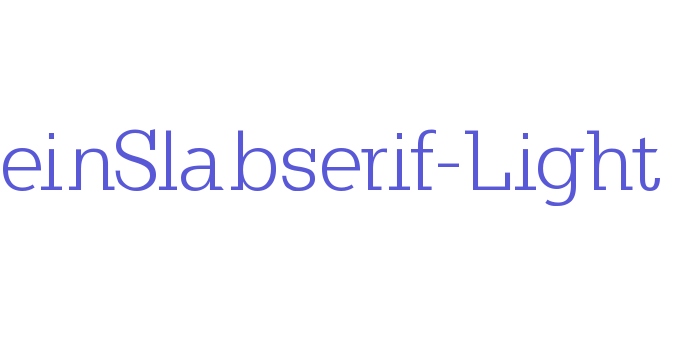 KleinSlabserif-Light Font Download