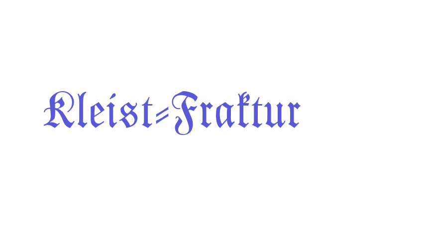 Kleist-Fraktur Font