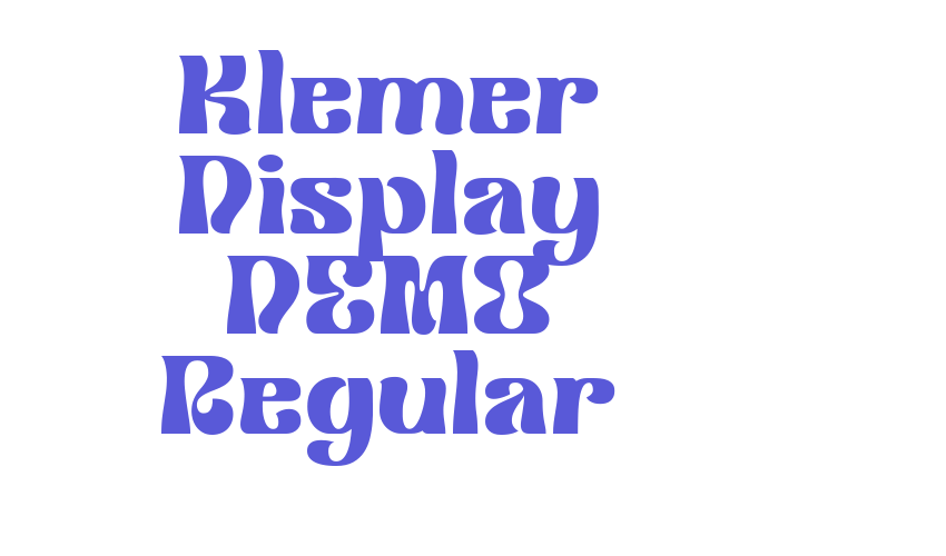 Klemer Display DEMO Regular Font