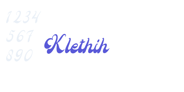 Klethih font free