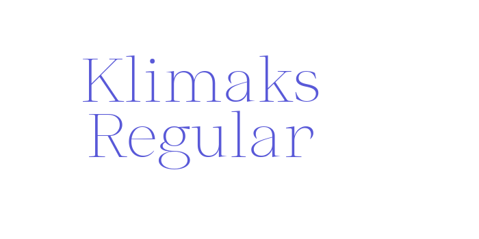 Klimaks Regular Font Download