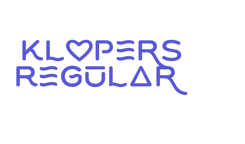 Klopers Regular Font Download