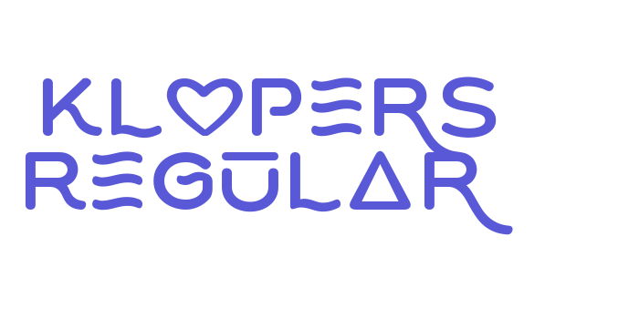 Klopers Regular Font Download