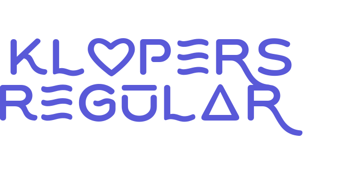 Klopers Regular Font