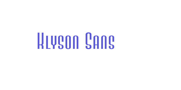 Download Klyson Sans Font