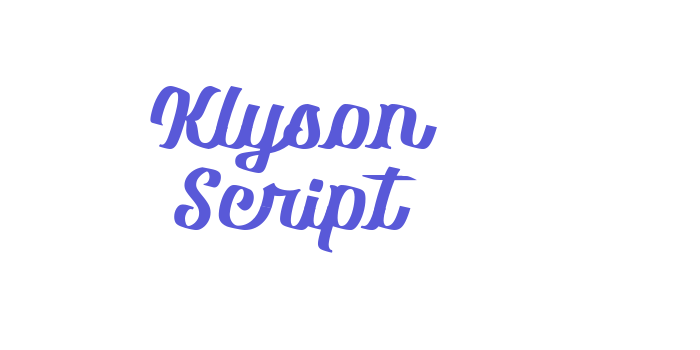 Download Klyson Script Font