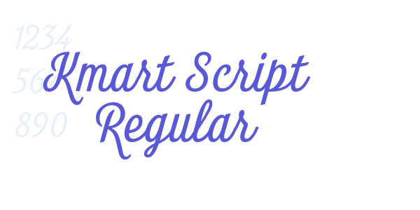 Kmart Script Regular font free