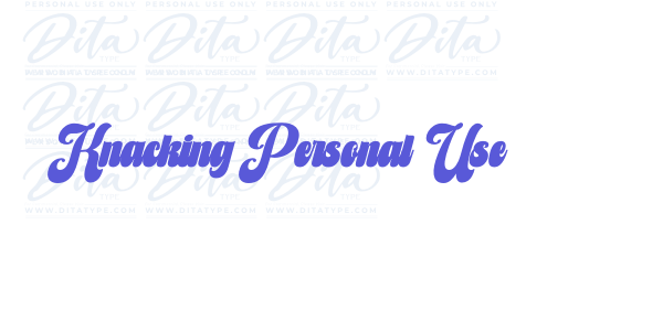 Knacking Personal Use font