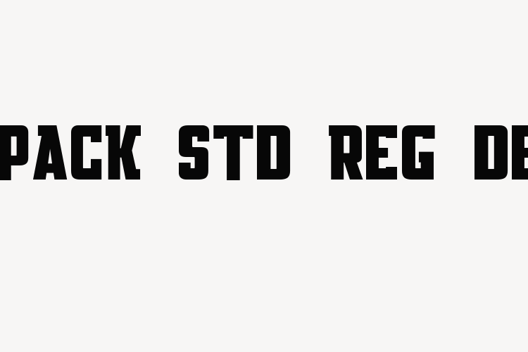 Knackpack_Std_Reg_DEMO font download