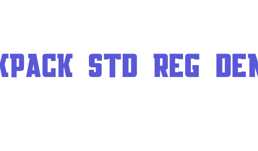 Knackpack_Std_Reg_DEMO Font Download