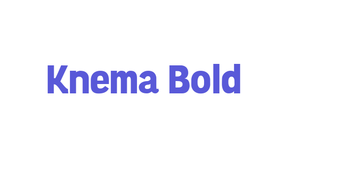 Knema Bold Font Download