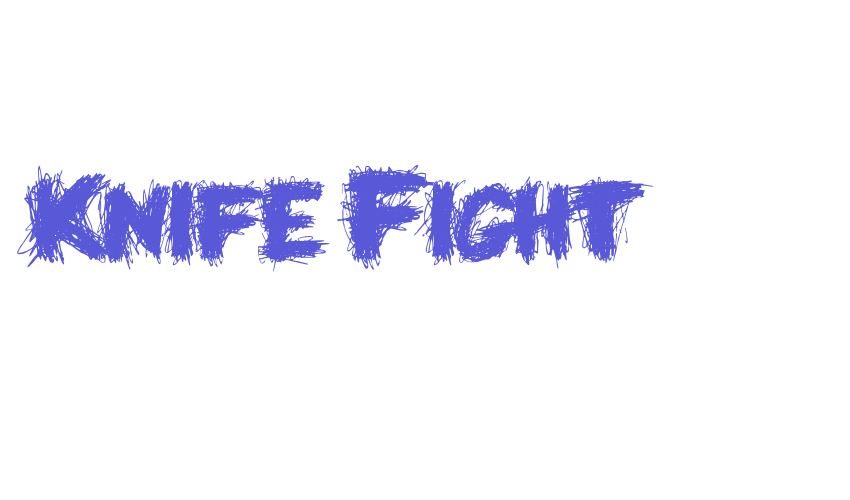 Knife Fight Font