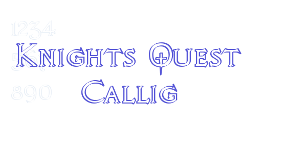 Knights Quest Callig font free