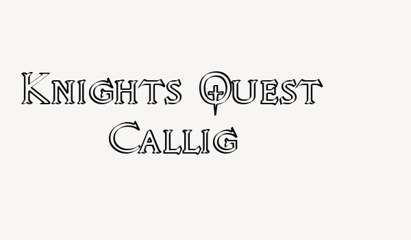 Knights Quest Callig Font