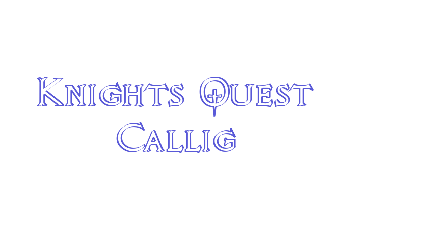 Knights Quest Callig Font