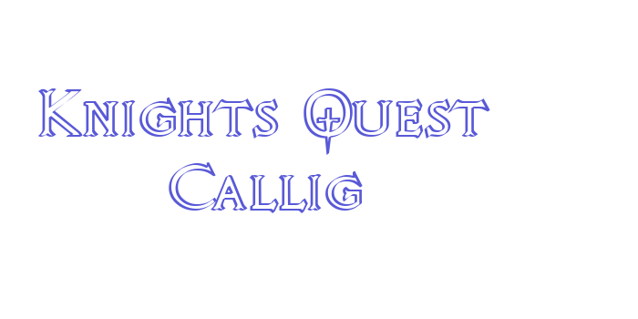 Knights Quest Callig Font Download