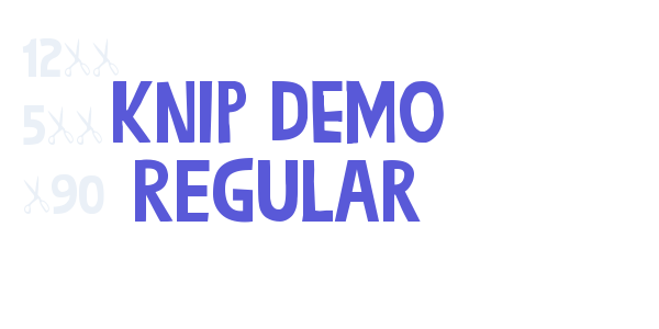 Knip DEMO Regular font free