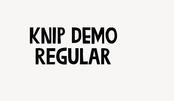 Knip DEMO Regular Font