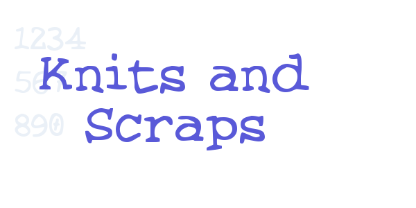 Knits and Scraps font