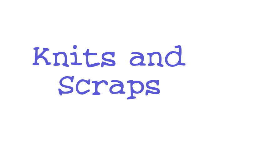 Knits and Scraps Font