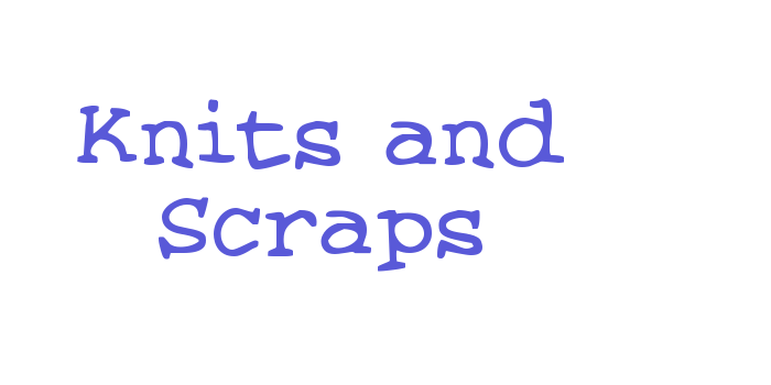 Knits and Scraps Font Download