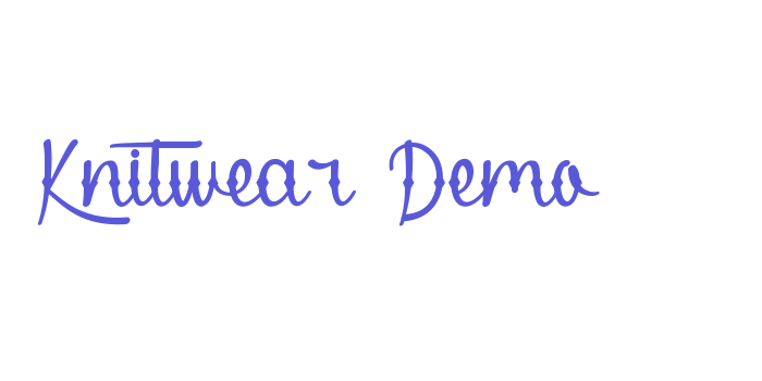 Knitwear Demo Font Download