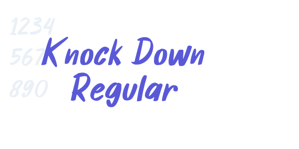 Knock Down Regular font free