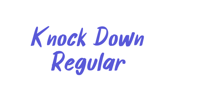 Knock Down Regular Font Download