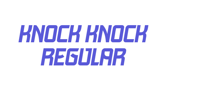 Knock Knock Regular Font Download