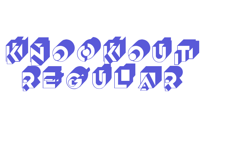 Knockout Regular Font